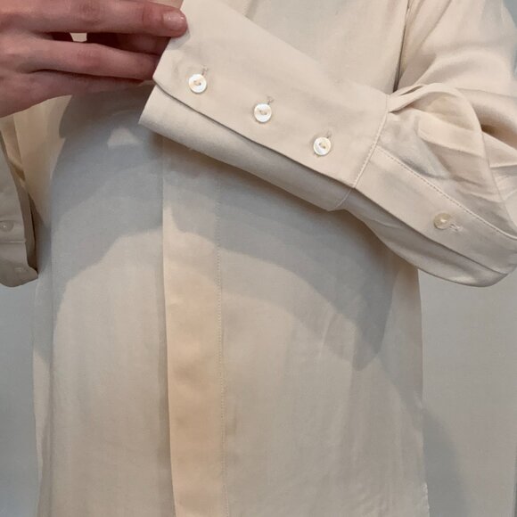 MANGO oversized satin shirt, size XS - Picture 2 of 9